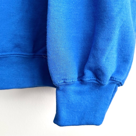Gildan Heavy Blend Bright Blue Pullover Hoodie - mens medium - Picture 4 of 4
